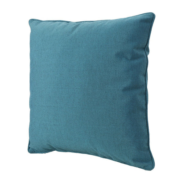 Naed Square Outdoor Throw Pillow Set of 2, 18 Inch Teal, Water Resistant By Casagear Home