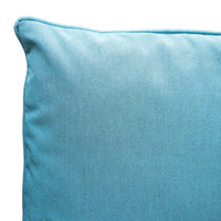 Naed Square Outdoor Throw Pillow Set of 2, 18 Inch Teal, Water Resistant By Casagear Home