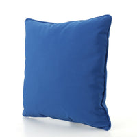 Naed Square Outdoor Throw Pillow Set of 2, 18 Inch, Blue Water Resistant By Casagear Home