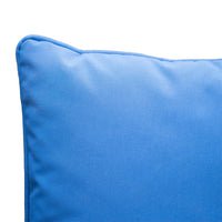 Naed Square Outdoor Throw Pillow Set of 2, 18 Inch, Blue Water Resistant By Casagear Home