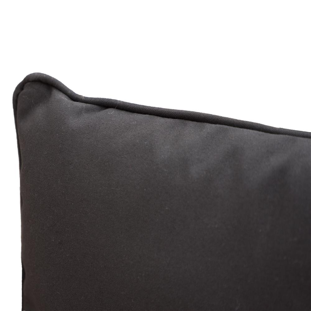Naed Rectangular Outdoor Throw Pillow Set of 2, 18x12 Black -BM321269
