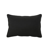 Naed Rectangular Outdoor Throw Pillow Set of 2, 18x12 Black