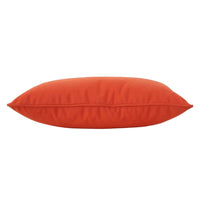 Naed Rectangular Outdoor Pillow Set of 2, 12x18 Orange, Water Resistant By Casagear Home