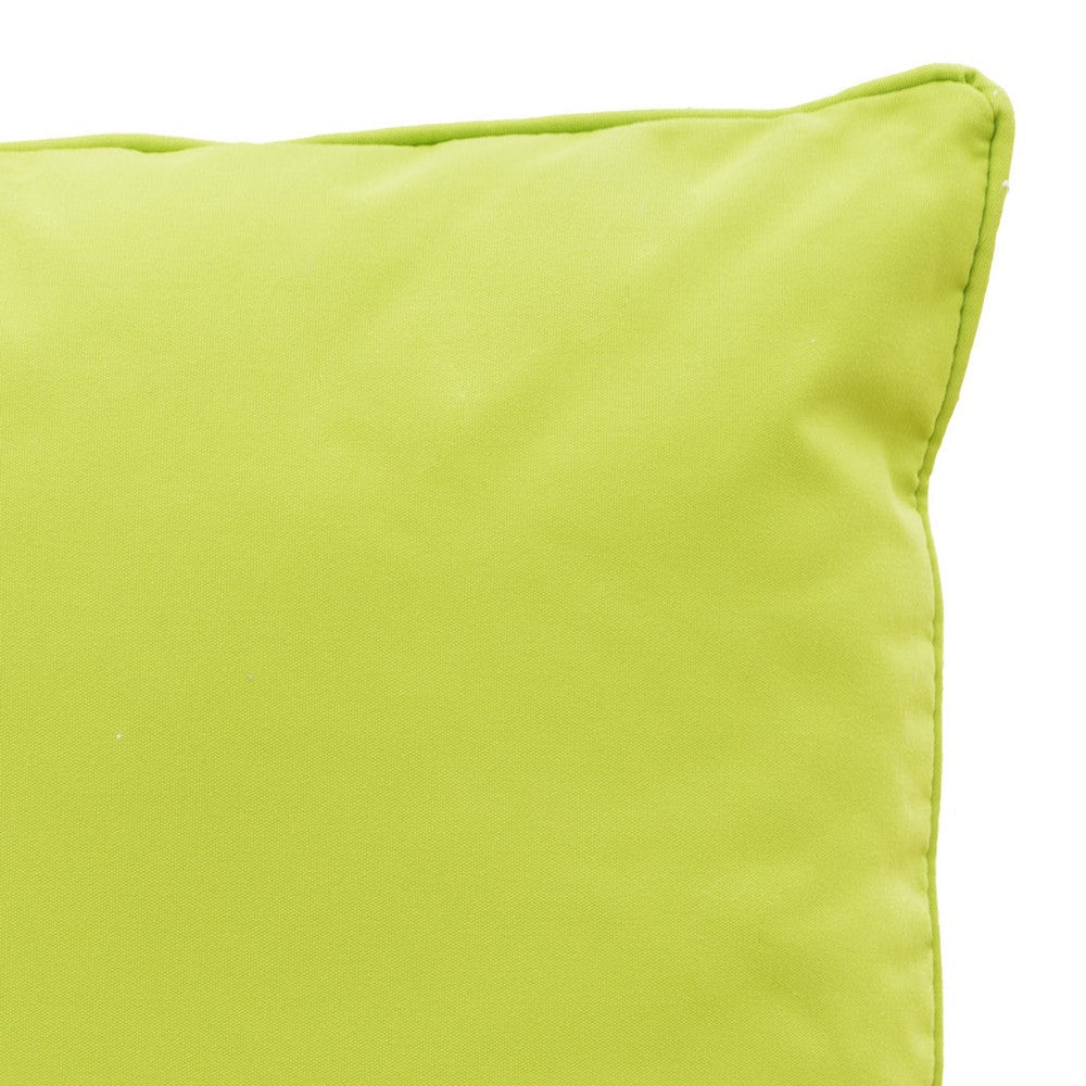 Naed Square Outdoor Throw Pillow Set of 2, 18 Inch, Green Water Resistant By Casagear Home