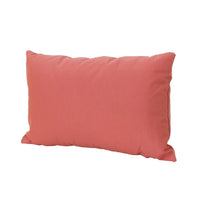 Naed Rectangular Throw Pillow Set of 2, 12 x 18 Coral Orange Indoor Outdoor By Casagear Home