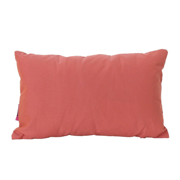 Naed Rectangular Throw Pillow Set of 2, 12 x 18 Coral Orange Indoor Outdoor By Casagear Home