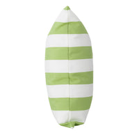 Naed Square Outdoor Throw Pillow Set of 2, 18 Inch Green White Stripes By Casagear Home