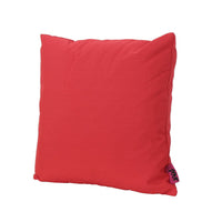 Naed Square Outdoor Throw Pillow Set of 2, 18 Inch, Red Water Resistant By Casagear Home