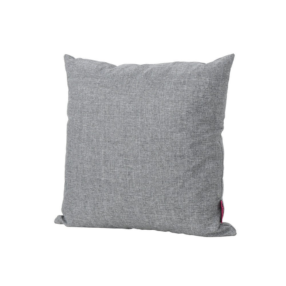 Naed Square Outdoor Throw Pillow Set of 2, 18 Inch, Gray Water Resistant By Casagear Home