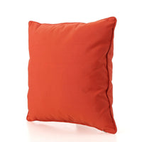 Naed Square Throw Pillow, 18 Inch, Indoor Outdoor, Orange Water Resistant By Casagear Home