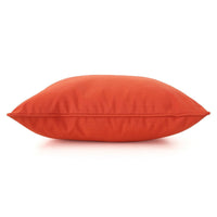 Naed Square Throw Pillow, 18 Inch, Indoor Outdoor, Orange Water Resistant By Casagear Home