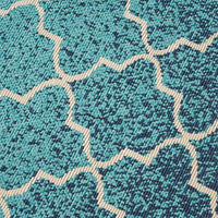 Dian Area Rug, 5 x 7, Power Loom, Ivory Blue Ombre Patterns, Indoor Outdoor -BM321302