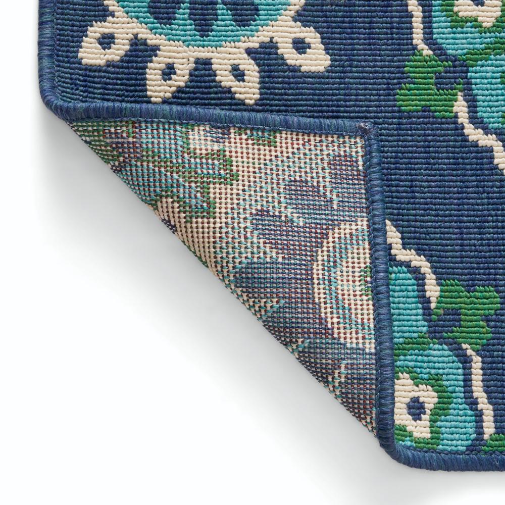 Dian Area Rug, 5 x 7, Power Loom, Navy Blue Floral Details, Indoor Outdoor -BM321311