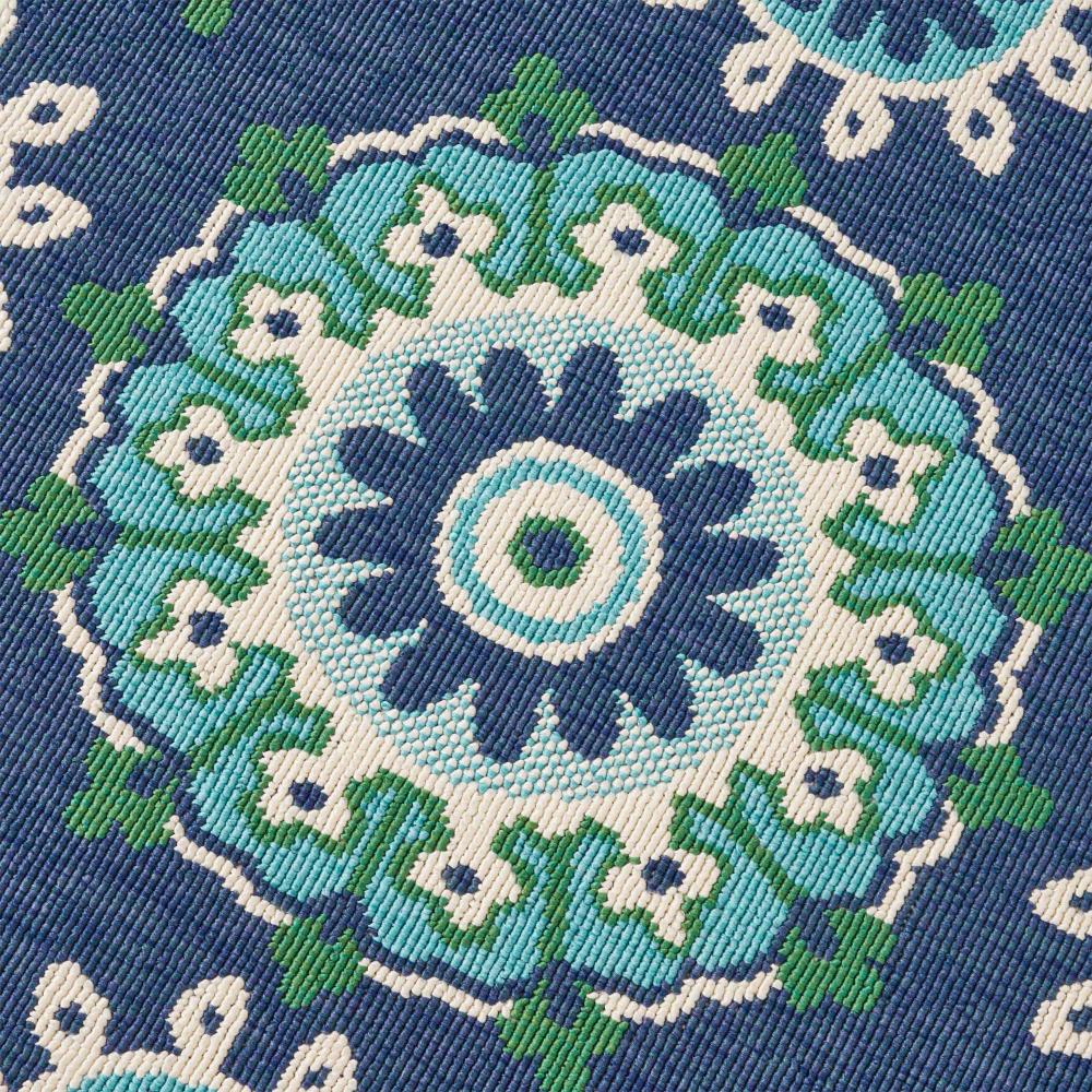Dian Area Rug, 5 x 7, Power Loom, Navy Blue Floral Details, Indoor Outdoor -BM321311