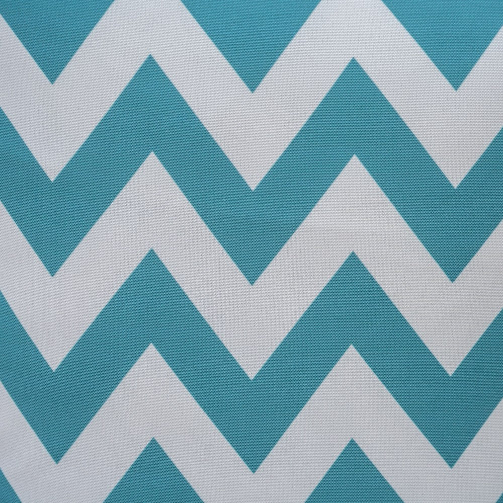 Isol Rectangular Outdoor Throw Pillow Set of 2, Chevron Pattern, Teal Blue By Casagear Home