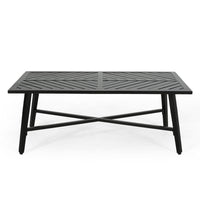 Disa 2pc Loveseat and Coffee Table, Light Beige Cushions, Black Aluminium -BM321323