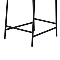 Reeve Counter Height Chair, Black Iron, Water-Resistant Beige Polyester -BM321510