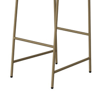 Revee Barstool Chair, Black Iron, Water-Resistant Olive Green Polyester -BM321515