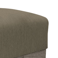Sama Ottoman, 28 Inch, Compact, Pine Wood, 28 Inch, Brown Polyester -BM323306