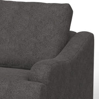 Alfi Accent Chair, Classic Details, 41 Inch, Solid Wood, Gray Polyester -BM323335