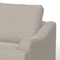 Alfi Accent Chair, Classic Details, 41 Inch Solid Wood, Beige Polyester -BM323338