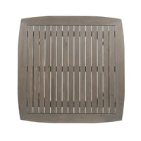 Lexy Outdoor Dining Chair, Square 36 Inch, Gray Acacia Wood, Tapered Legs -BM323371