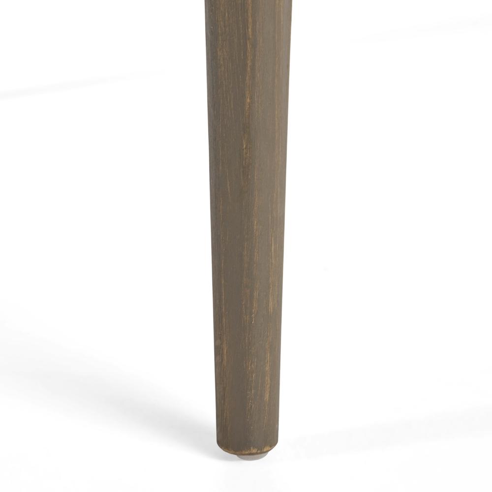 Lexy Outdoor Dining Chair, Square 36 Inch, Gray Acacia Wood, Tapered Legs -BM323371