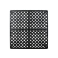 Riley Outdoor Dining Table, Square 61 Inch Matte Black Metal Lattice -BM323381