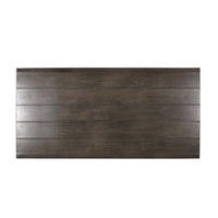 Ricksy Outdoor Dining Table, Dark Gray Metal Top, Black Steel Legs, 69 Inch -BM323384