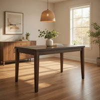 Kiyan Counter Height Dining Table, Brown Rubberwood, 59 Inch Rectangular -BM323415