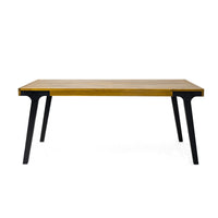 Sheldon Outdoor Dining Table, Rectangular 69 Inch Brown Wood, Black -BM323573