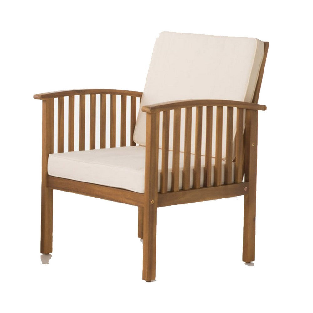 Sayan 4pc Outdoor Coffee Table Set, Loveseat, 2 Chairs, Beige, Brown -BM323582
