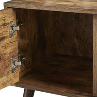 Phoebe TV Entertainment Console, 48 Inch 2 Cabinets 2 Shelves, Brown -BM323587