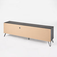Alfie TV Media Entertainment Console Cabinet, 2 Shelves, Gray 71 Inch -BM323592