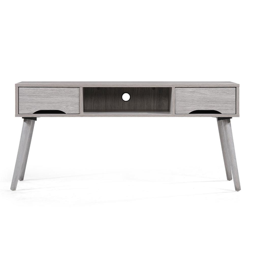 Caden TV Media Entertainment Console, 2 Drawers, 1 Shelf, Gray 47 Inch -BM323626