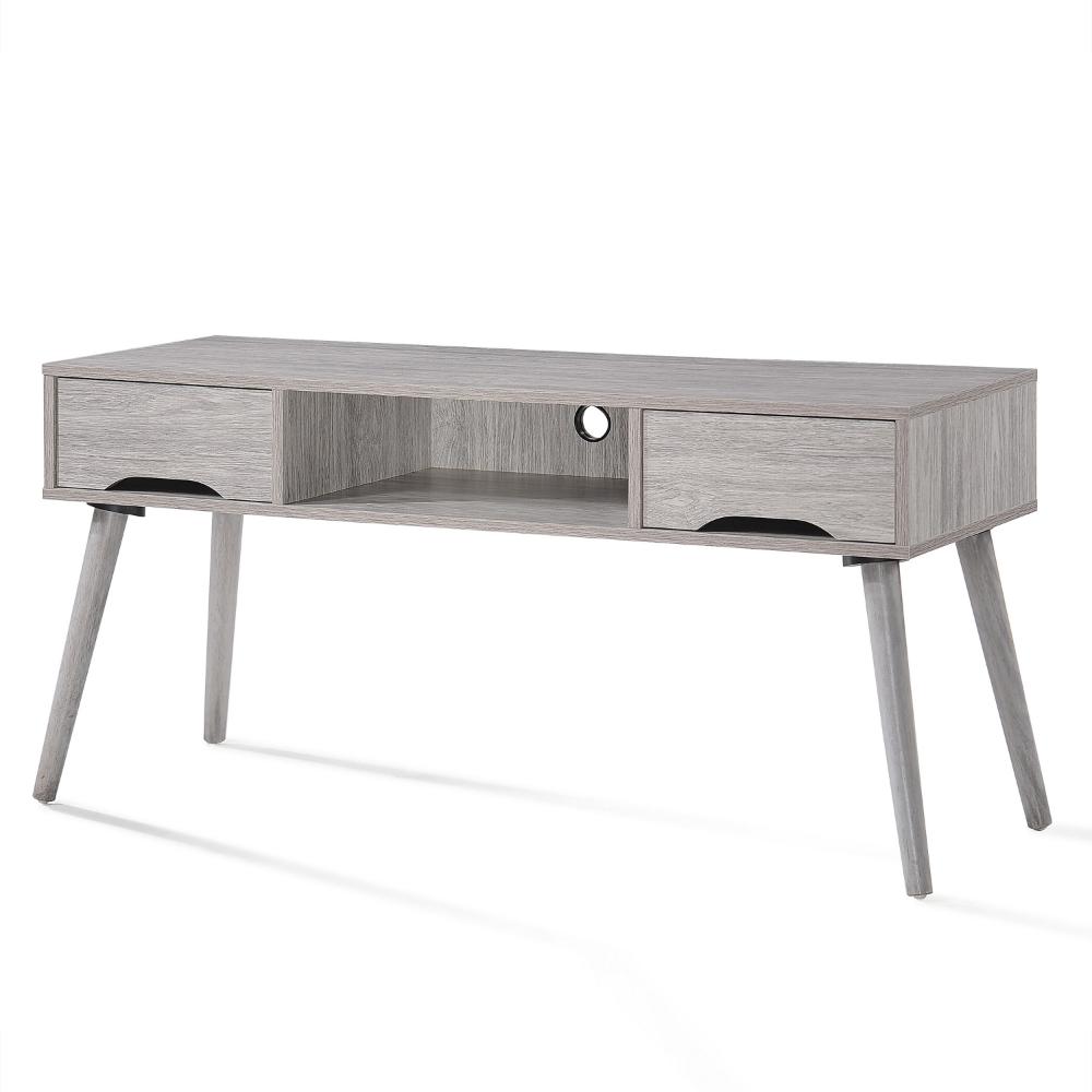 Caden TV Media Entertainment Console, 2 Drawers, 1 Shelf, Gray 47 Inch -BM323626