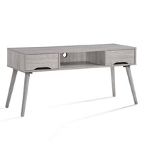 Caden TV Media Entertainment Console, 2 Drawers, 1 Shelf, Gray 47 Inch