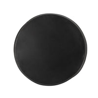 Outdoor Side End Table, 16 Inch Lattice Pattern, Black Concrete Finish -BM323653
