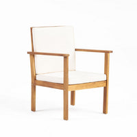 3pc Set with 2 Outdoor Club Chairs and Coffee Table in Acacia Wood -BM323656
