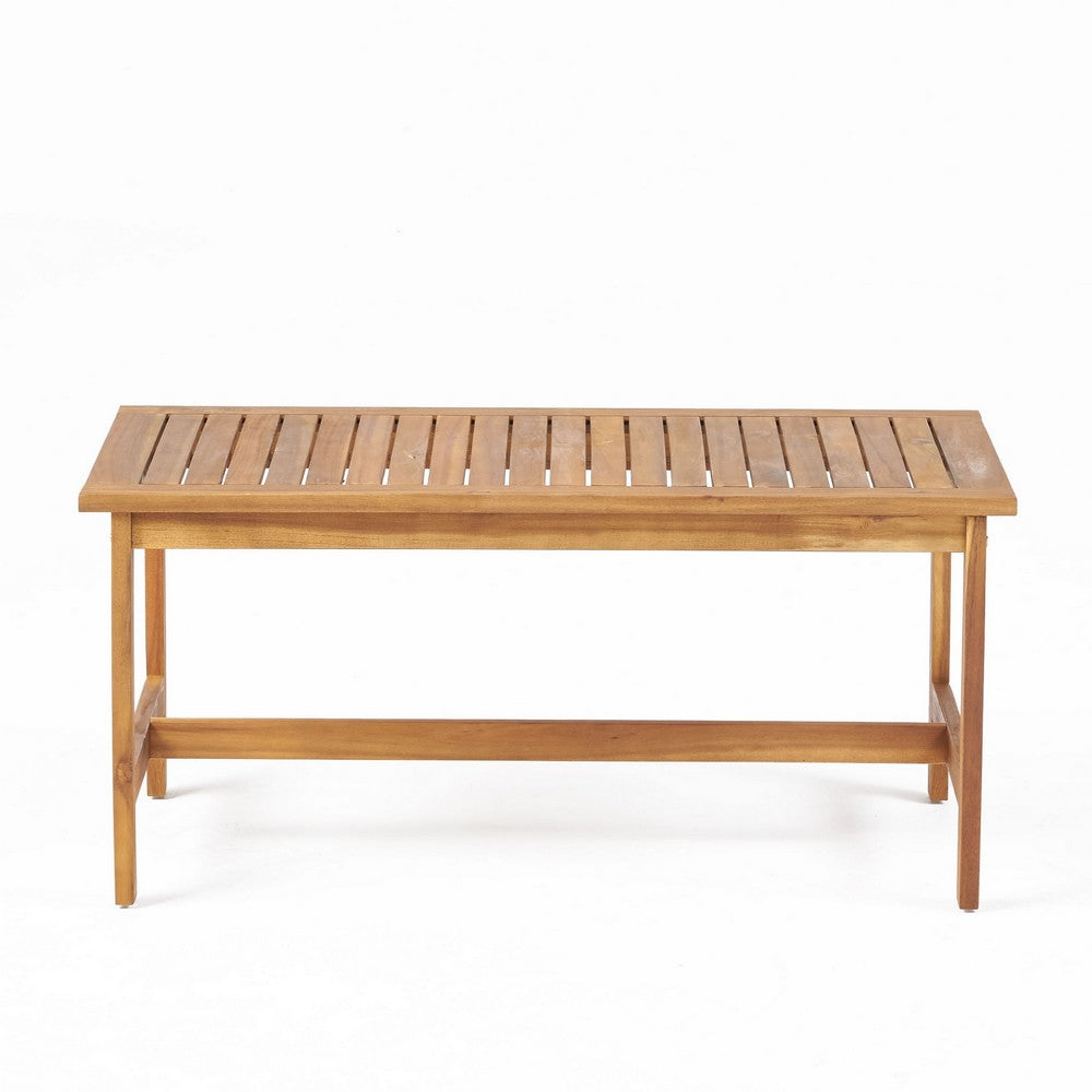 3pc Set with 2 Outdoor Club Chairs and Coffee Table in Acacia Wood -BM323656