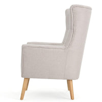 Ranie Accent Club Chair, Rubberwood Legs Wheat Button Tufted Polyester -BM323673