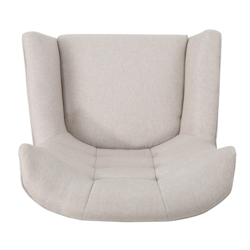 Ranie Accent Club Chair, Rubberwood Legs Wheat Button Tufted Polyester -BM323673