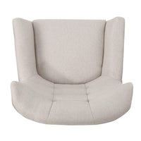 Ranie Accent Club Chair, Rubberwood Legs Wheat Button Tufted Polyester -BM323673