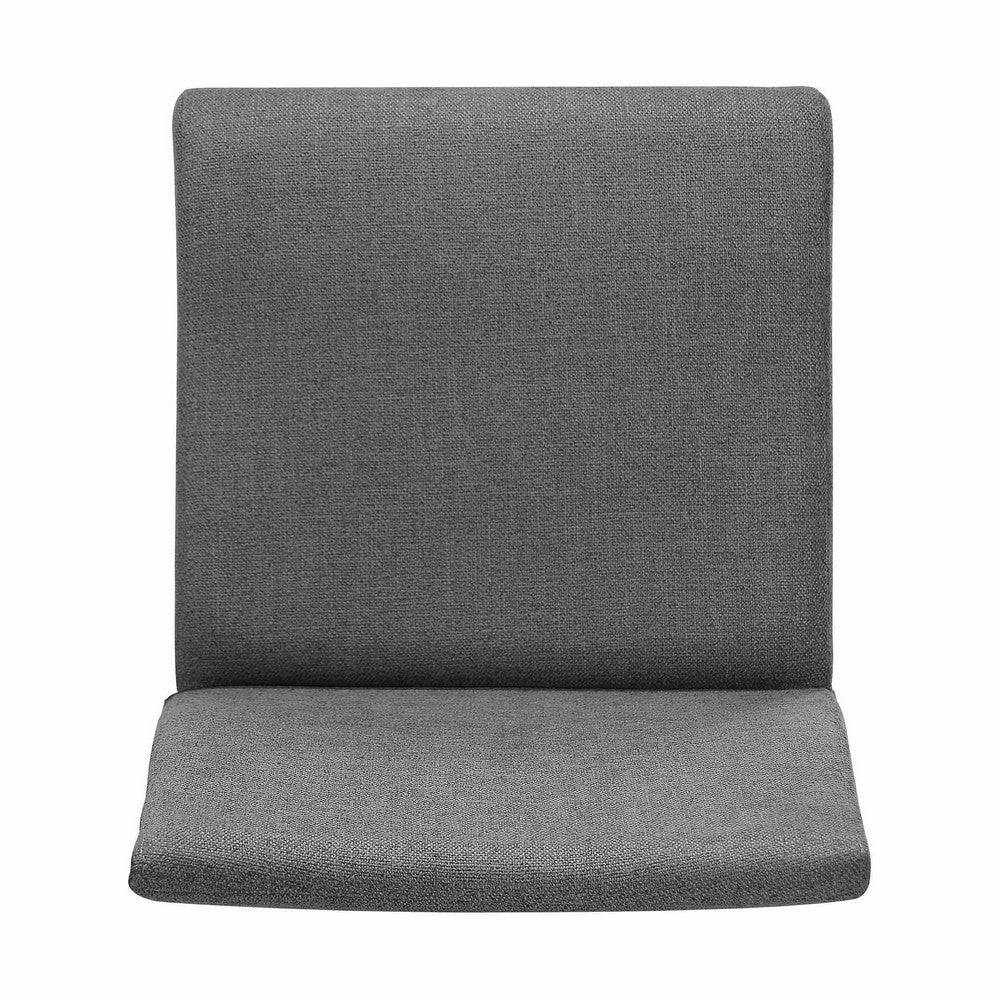 Heli Side Dining Chair, Set of 2, Curved, Gray Textured, Splayed Legs - BM323766
