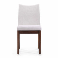 Heli Side Dining Chair, Set of 2, Curved, Beige Textured, Splayed Legs - BM323767