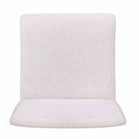 Heli Side Dining Chair, Set of 2, Curved, Beige Textured, Splayed Legs - BM323767