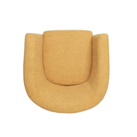 Chair, 31 Inch Tub Design, Flourish Design, Modern Fabric, Mustard Yellow - BM323816