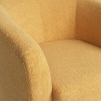 Chair, 31 Inch Tub Design, Flourish Design, Modern Fabric, Mustard Yellow - BM323816