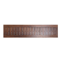 Feya Outdoor Bench Set of 2, 62 Inch Smooth Brown Acacia Wood Top - BM323825