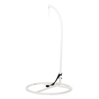 Hanging Hammock Chair Stand, 80 Inch Tall White Iron Frame Hanger Base - BM323833